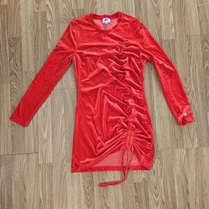 Juicy Couture Vibrant Red Velvet Dress